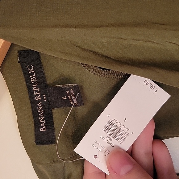 Banana Republic Dolman Tie Neck Surplice Top - Picture 4 of 5